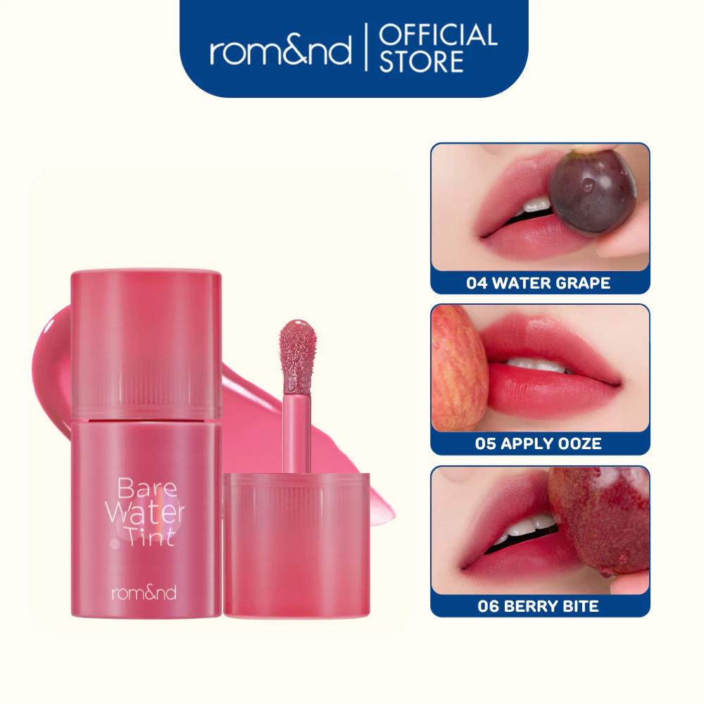 Son nước lì tự nhiên Romand Bare Water Tint